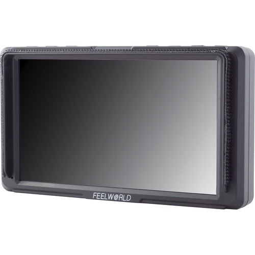Feelworld F5 5 Inch DSLR On Camera Field Monitor Small Full HD 1920x1080 IPS Video Peaking Focus Assist with 4K HDMI 8.4V DC Input Output Include Tilt Arm