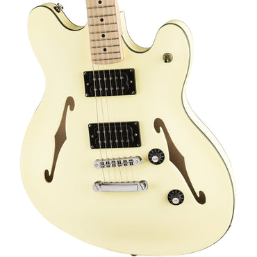 Squier by Fender Affinity Starcaster Electric Guitar with HH Pickup, Semi Hollow Body, Maple Fingerboard