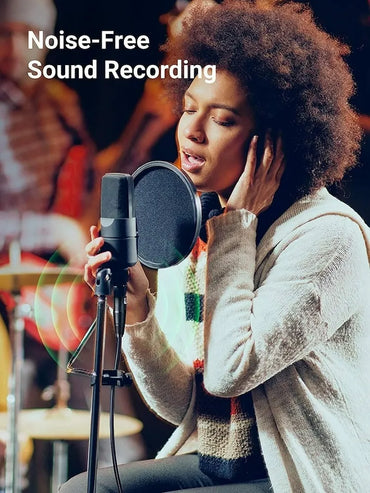 UGREEN XLR Male to Female 3 Pin Microphone Audio Extension Gold-Plated Aluminum Cable AV130 for Karaoke, Sound Card, Powered Speakers, Amplifier, Mixers - Black (1M, 2M, 3M, 5M, 8M,10M)