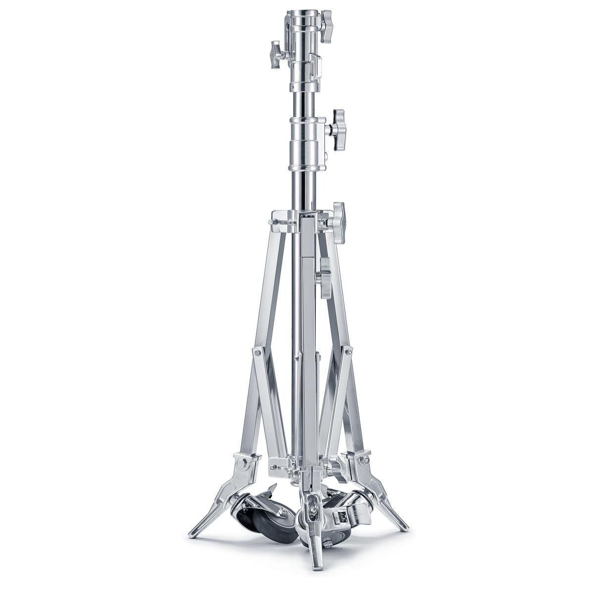 Godox SA5045 Heavy-Duty Steel Roller Stand with Braked Wheels, 40kg Max Load Capacity, Up to 177" Height, 1-1/8" Receiver, Retractable 5/8" Pin for Photography Supporting Gear