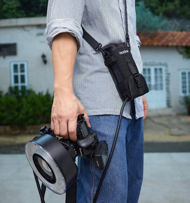 Godox CB57 Cross Body Mini Bag for AD200 & AD200 Pro Pocket Flashes - Studio Lightning Equipment