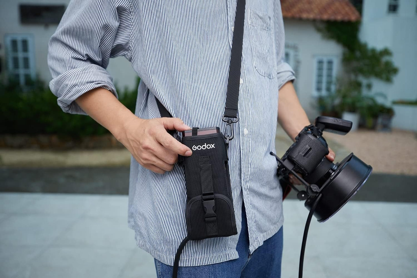 Godox CB57 Cross Body Mini Bag for AD200 & AD200 Pro Pocket Flashes - Studio Lightning Equipment