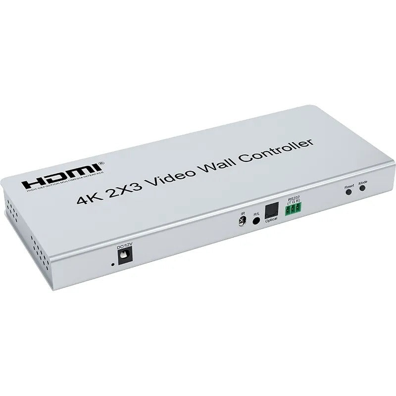 ArgoX 4K HDMI 2x3 / 3x3 TV Video Wall Controller Multi Screen Processor with IR Remote Control, RS232 Control, Supports Multiple Splicing Method, Optical Fiber, and Stereo Audio Format | HDVW07 HDVW08