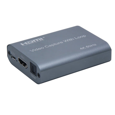 ArgoX 4K 60Hz HDMI Optical U3 Video Capture with Loop, Supports 6Gbps Data Rate and TMDS Clock, USB Video1.5, USB Audio 1.0, USB 2.0, USB3.0 to Micro USB Cable and HDMI Loop Out | HDVC8