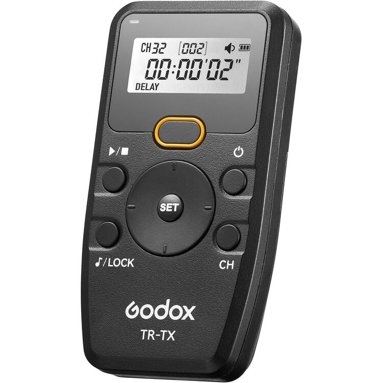 Godox TR Series 2.4GHz Wireless Timer Shutter Remote Control Transmitter Receiver with 100m Range, 6 Timer Shooting Modes for Canon, Nikon, Panasonic, Sony Camera Photography TR-N3