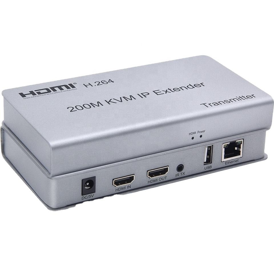 ArgoX 4K HDMI KVM IP Extender Transmitter Receiver with 120m / 200m Range, IR Remote Control, Supports HDMI1.4/HDCP1.4, RJ45 Ethernet, CAT5e/6 Cable, USB Mouse and Keyboard Extension | HDES120-KVM HDES02-KVM HDES200-KVM