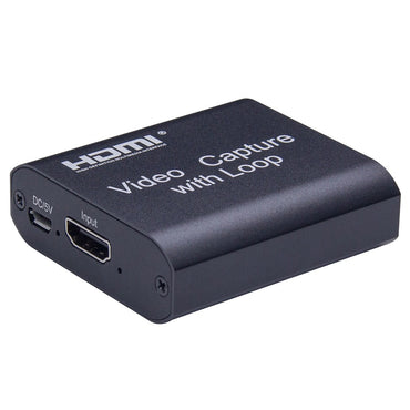 ArgoX HDMI to USB 2.0 Video Capture with Loop + Audio, 4K in 1080p out, USB-A to Micro USB Cable, HDMI Loop Out, Support AWG26 HDMI, VLC/OBS/Amcap for Computer, Live Streaming, Windows, Android, macOS | HDVC4