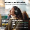 UGREEN HiTune Max5 Hybrid Wireless Bluetooth Headphone Over-Ear with ANC 43dB Active Noise Cancellation, 90hrs Uninterrupted Audio Playtime, and Built-In Microphones for iPhone iPad MacBook iMac Smartphone Tablet Desktop Computer PC Laptop
