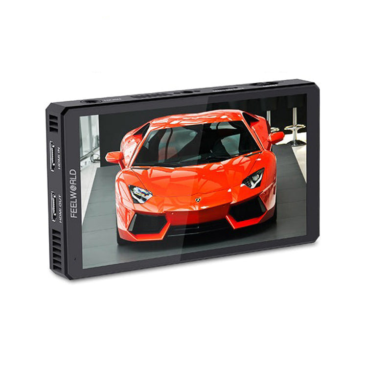 Feelworld CUT6 6" Screen Field On-Camera Monitor with Touchscreen Controls, 4K UHD HDMI and USB 2.0 Interface and Onboard Video Recorder for Professional Studio Videography