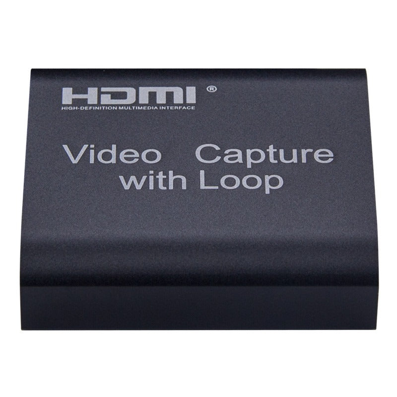 ArgoX HDMI to USB 2.0 Video Capture with Loop + Audio, 4K in 1080p out, USB-A to Micro USB Cable, HDMI Loop Out, Support AWG26 HDMI, VLC/OBS/Amcap for Computer, Live Streaming, Windows, Android, macOS | HDVC4