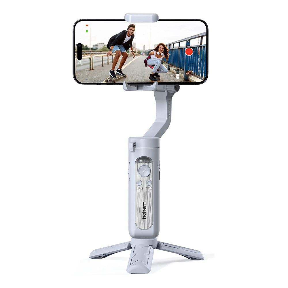Hohem iSteady X / XE and Kit 3-Axis Smartphone Gimbal Stabilizer with Face and Object Tracking, 180 Degree Inception Shooting, 320 Degree Pan Roll and Tilt Range and Cinematic Presets for Vlog Vlogging