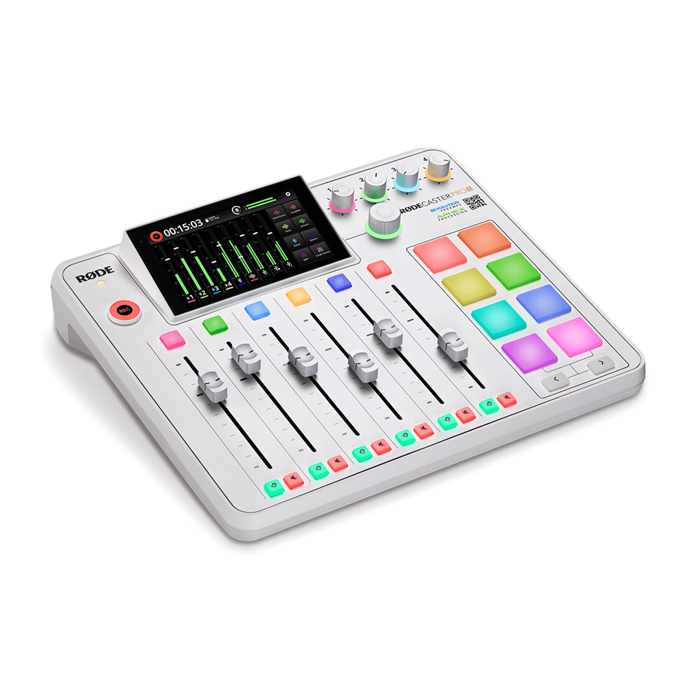 RODE RodeCaster Pro II Integrated Podcast Audio Production Studio powered by APHEX® with Bluetooth and 8 Smart Pads for Musicians, Content Creators, Podcasters, Streamers