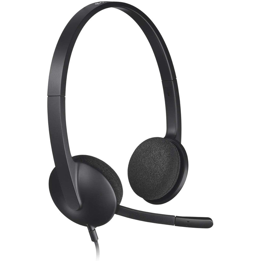 Logitech H340 USB Headset Stereo USB Headset for PC Windows and Mac