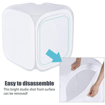 Pxel LT150 150x150cm Photo Soft Box Photography Light Tent Cube Softbox for Camera Studio Product Photography with 4 Backdrops