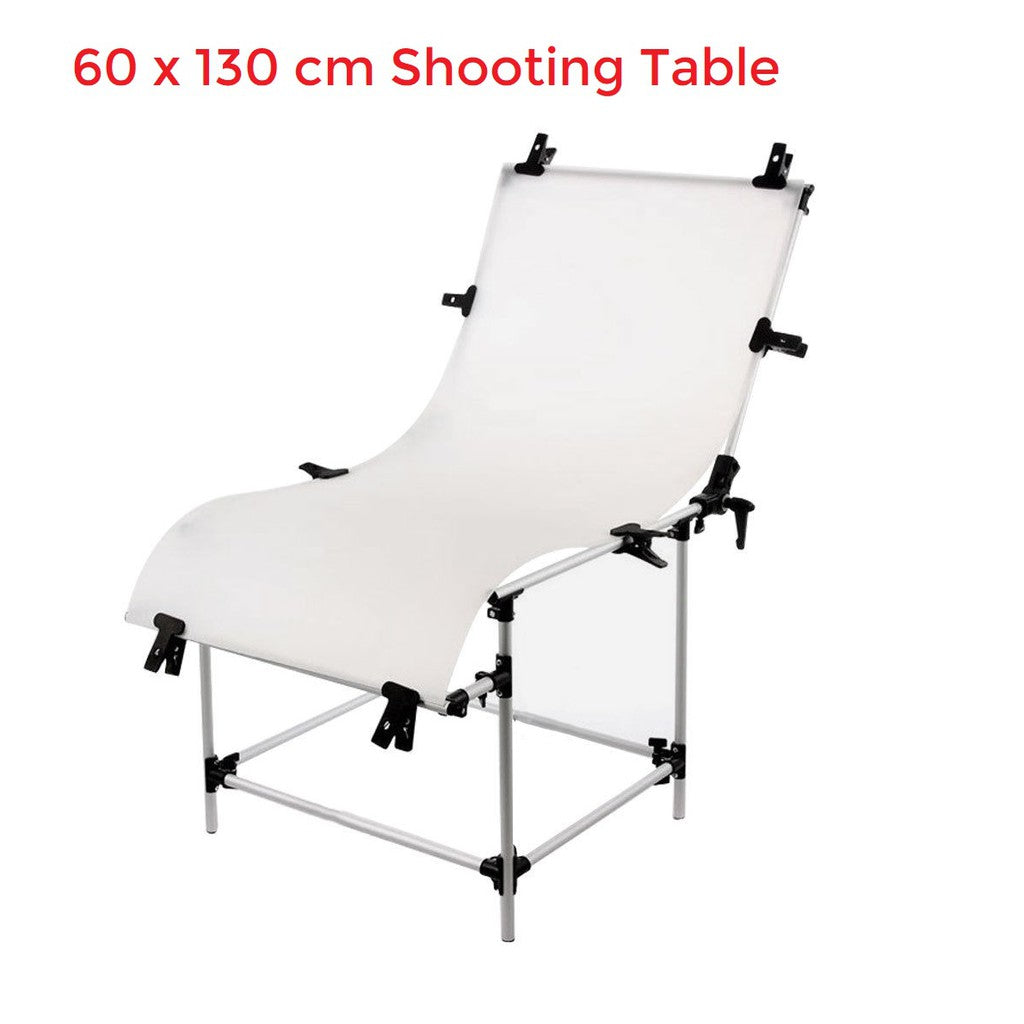 Pxel ST-6X13 Foldable Shooting Table 60x130cm Photographic Studio White Background Backdrop