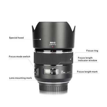 Meike MK-85mm 85mm F1.8 Canon Lens AF Auto Focus Telephoto Portrait Prime Lens for Canon DSLR