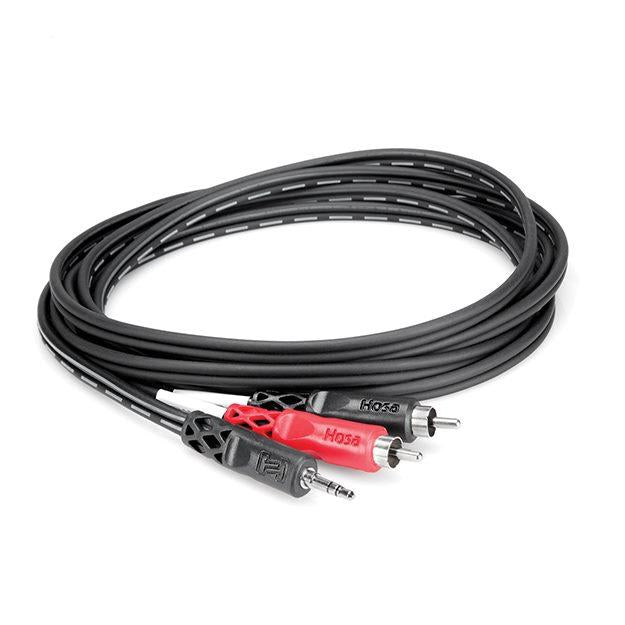 Hosa Technology CMR-210 Stereo Mini 3.5mm Male to 2 RCA Male Y-Cable (10')