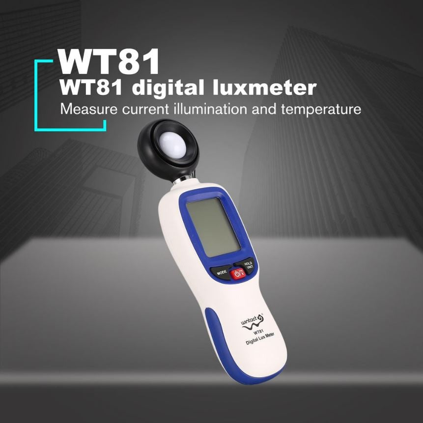 Wintact by Benetech WT81 Light Lux Lumince Meter Tester