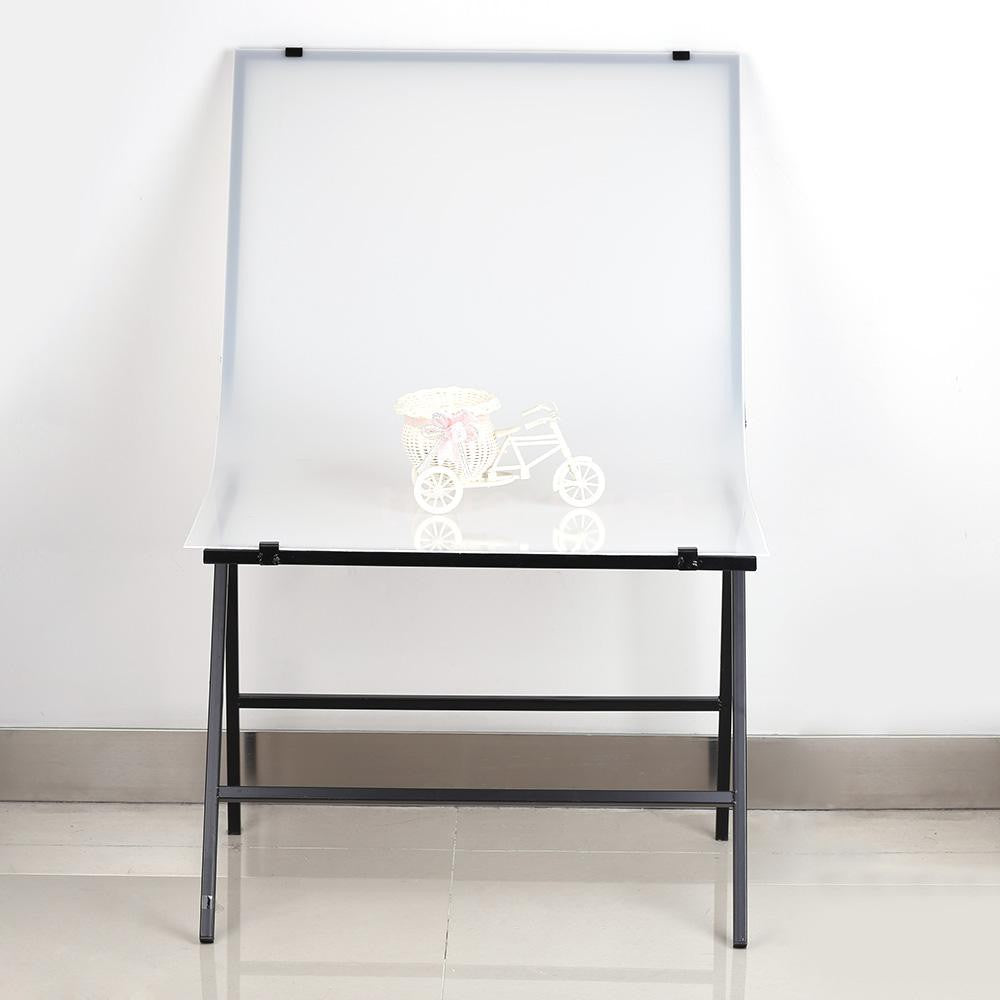 Pxel ST-6X10 Portable Shooting Table Studio Photography 60 X 100CM White Background Backdrop