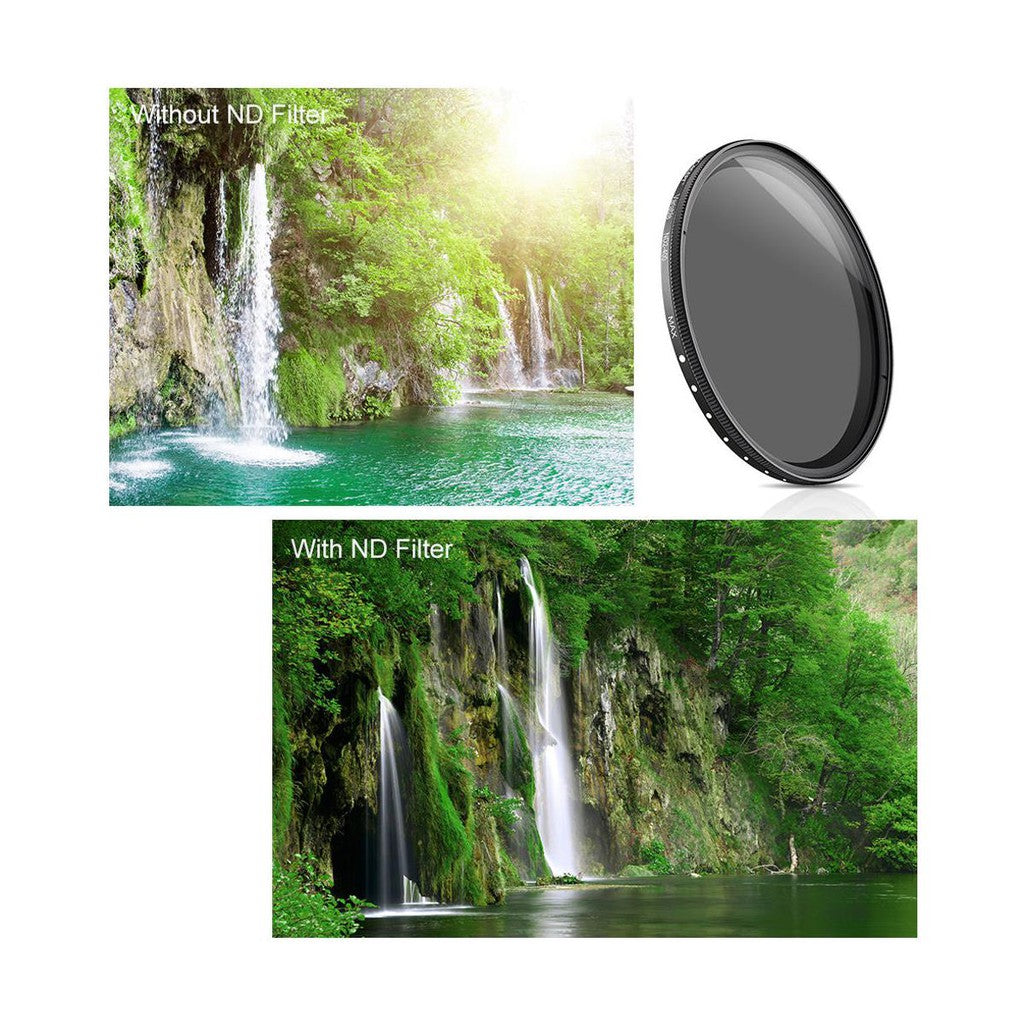 K&F Concept 46mm ND2 to ND400 Variable Fader ND Lens Filter for Camera DSLR Mirrorless