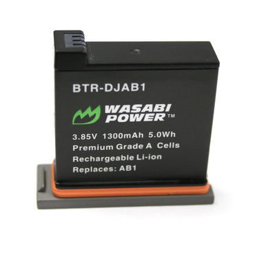 Wasabi Power LCH-TC-DJAB1 Triple Battery Charger with Power Indicators, Micro and USB Type-C Ports for DJI OSMO Action Camera / AB1 Battery