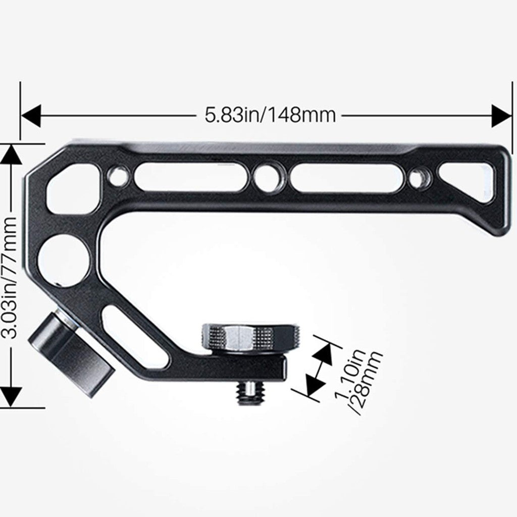 UURig by Ulanzi R008 Top Handle Grip Arri Locating Screw with Cold Shoe Monitor Holder for Cameras