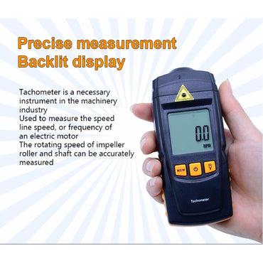 Benetech GM8905 Digital LCD Tachometer Non-Contact RPM Tach Test Meter Motor Speed Gauge Tester