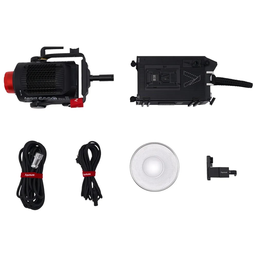 Aputure LS 600C Pro II 720W RGBWW V-Mount LED Light with Fully Tuble CCT 2300K to 10000K, IP65 Dust & Water Resistant, 6 Light Modes, 46 Built-in Preset Effects, 15 Lighting Effect for Studio Production, Live Performance, Photography