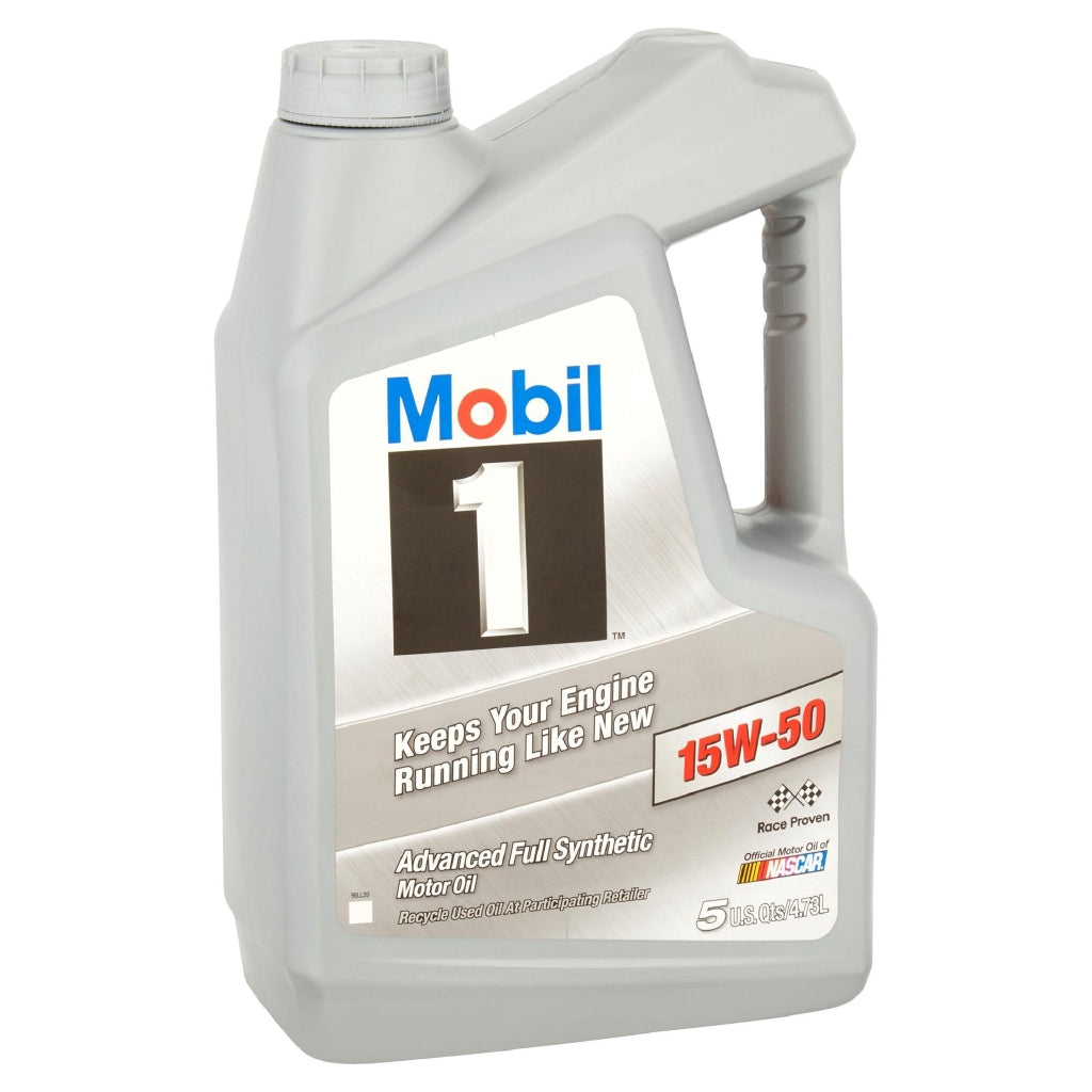 Mobil 1 15W-50 Advanced Fully Synthetic Motor Oil 5 Quarts