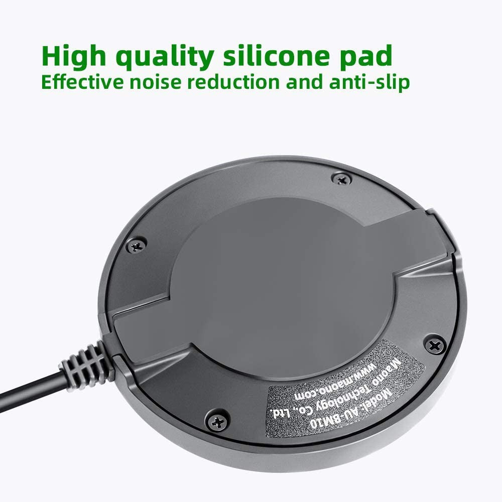 Maono AU-BM10 BM10 USB Conference Computer Microphone Metal Boundary Desktop Mic Omni-directiol Plug & Play