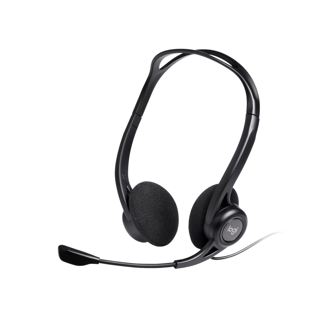 Logitech H370 USB Headset with Noise-Canceling Microphone, In-Line Control and Adjustable Headband