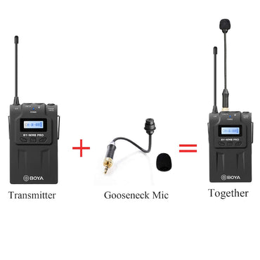 Boya BY-UM2 3.5mm TRS Locking-type Gooseneck Omnidirectiol Flexible Audio Microphone for Wireless Lavalier Microphone System Boya BY-WM4 BY-WM5 BY-WM6 BY-WM8 Saramonic UWMIC9 UWMIC15 Wireless System
