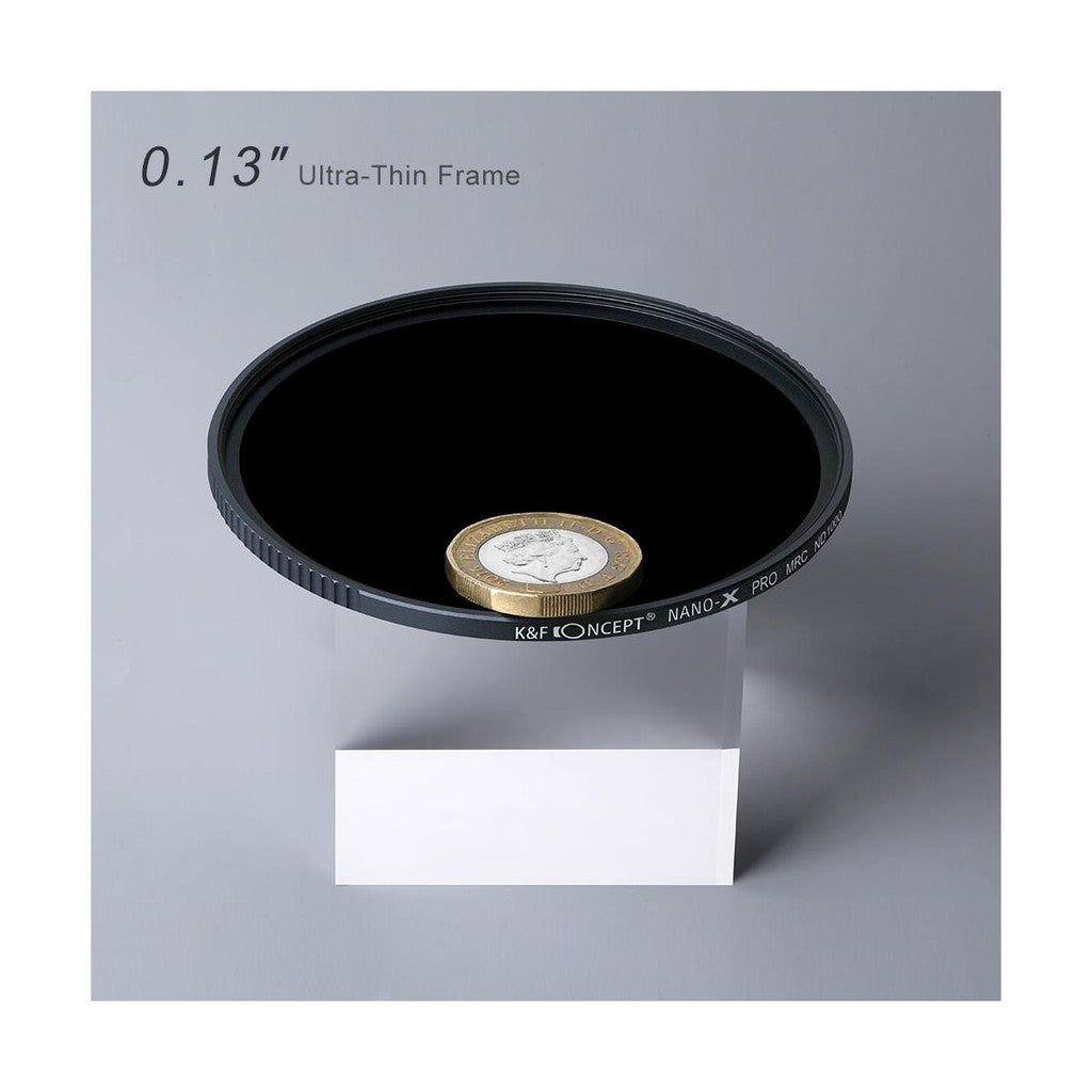 K&F Concept ND1000 no-X Filter 10-Stop Slim Lens Filter Waterproof Anti-Scratch Green Coated Lens Filter for Camera DSLR Mirrorless 37mm 40.5mm 43mm 46mm 49mm 52mm 55mm 58mm 62mm 67mm 72mm 77mm 82mm