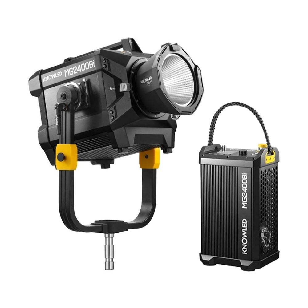 Godox KNOWLED MG2400BI Bi-Color LED Video Light 2800-6500K CCT, 11 FX Lighting Effects, DMX/RDM, CRMX, App Control, Built-in Fan Cooling System, Flash G-Mount for Professional Studio, Photography, Filmmaking, Live Streaming, Vlogging