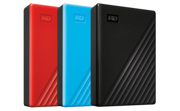 Western Digital WD My Passport Slim Exterl HDD Storage 1TB / 2TB / 4TB / 5TB Hard Disk Drive with USB 3.2 Gen 1 Interface, Security Password Protection, & Backup Software