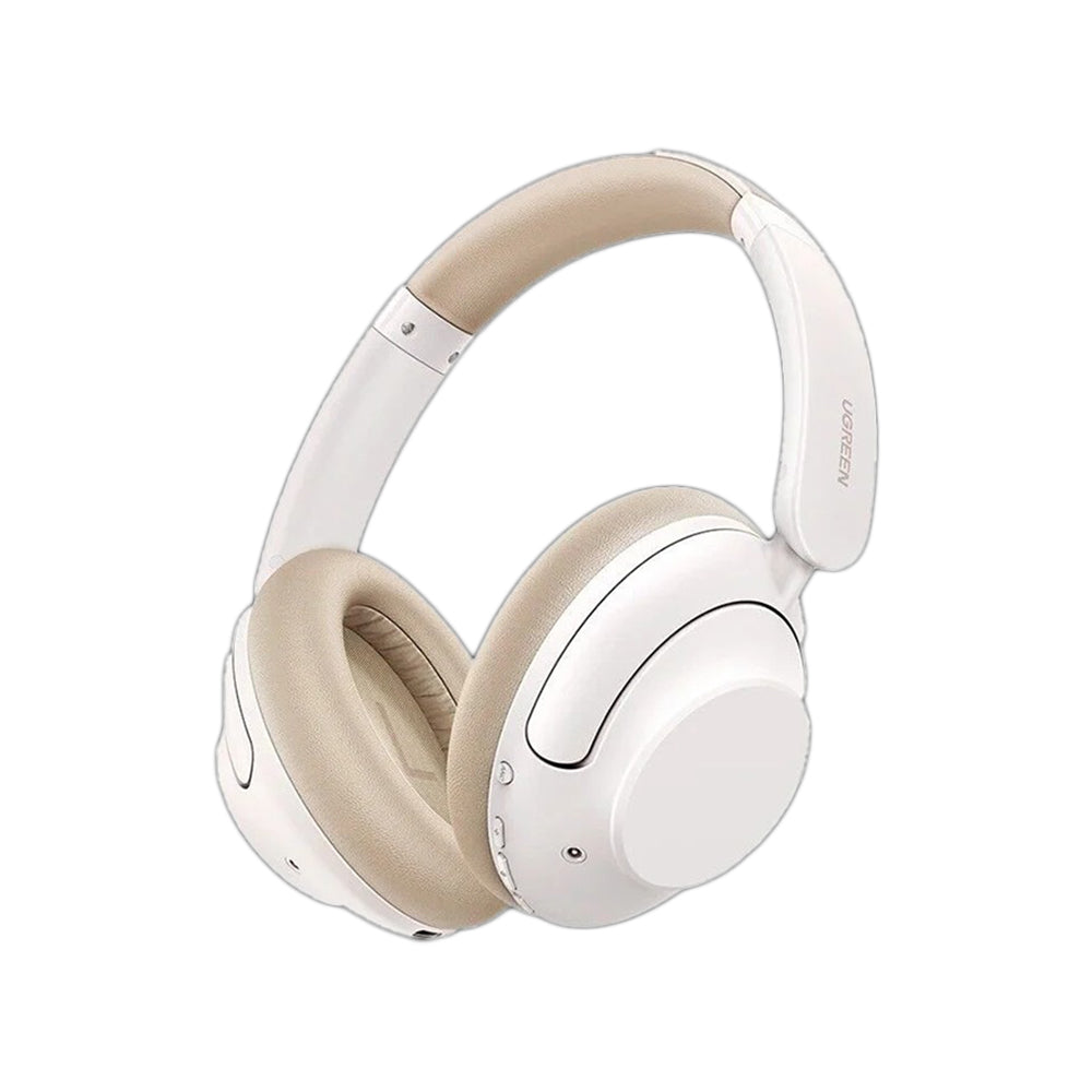 UGREEN HiTune Max5 Hybrid Wireless Bluetooth Headphone Over-Ear with ANC 43dB Active Noise Cancellation, 90hrs Uninterrupted Audio Playtime, and Built-In Microphones for iPhone iPad MacBook iMac Smartphone Tablet Desktop Computer PC Laptop
