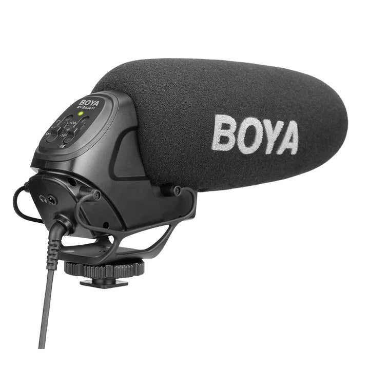 Boya BY-BM3031 On-Camera Super Cardioid Shotgun Microphone for Camera Youtube Vlog Studio Video Recording Streaming