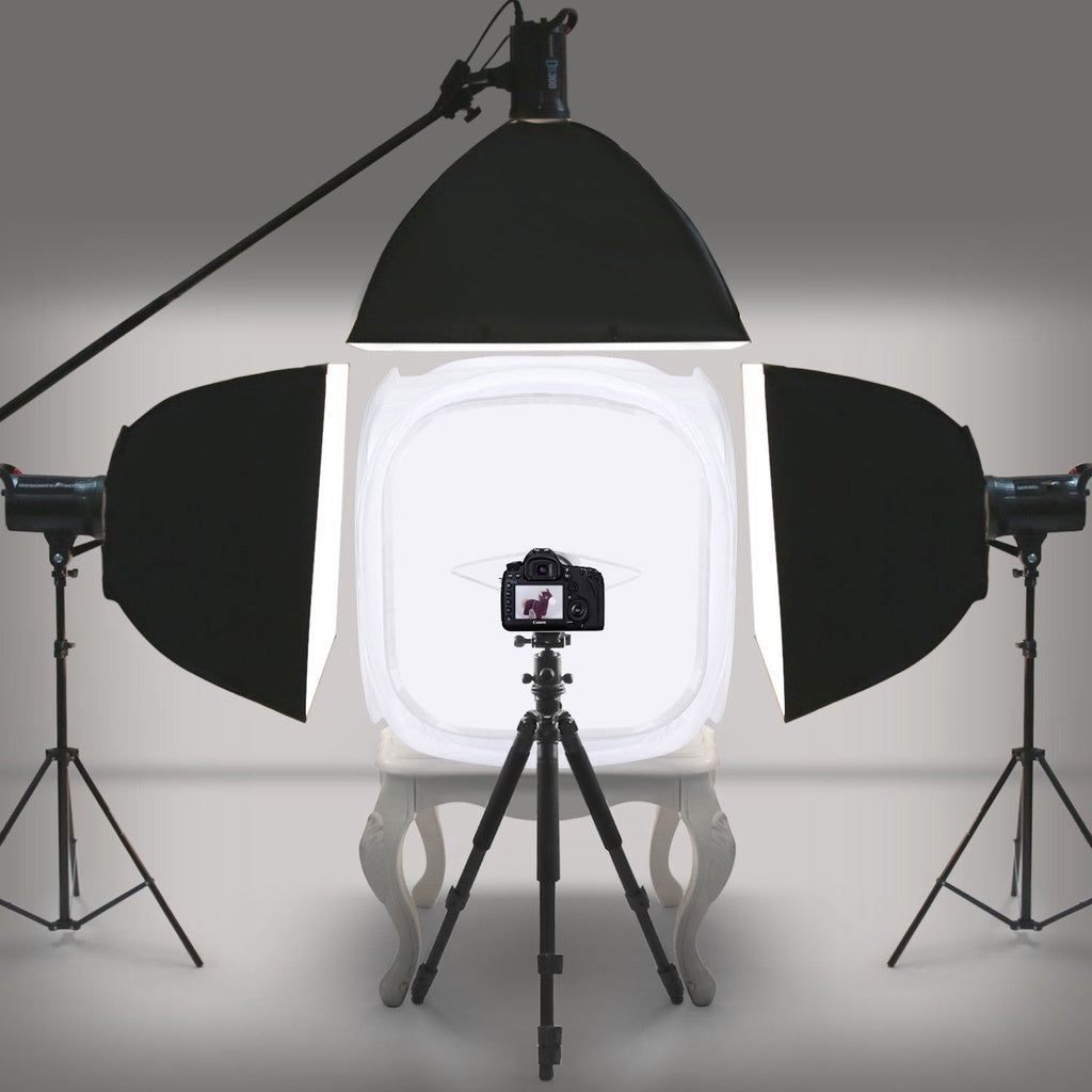 Pxel LT40 40x40cm Photo Soft Box Photography Light Tent Cube Softbox for Camera Studio Product Photography with 4 Backdrops