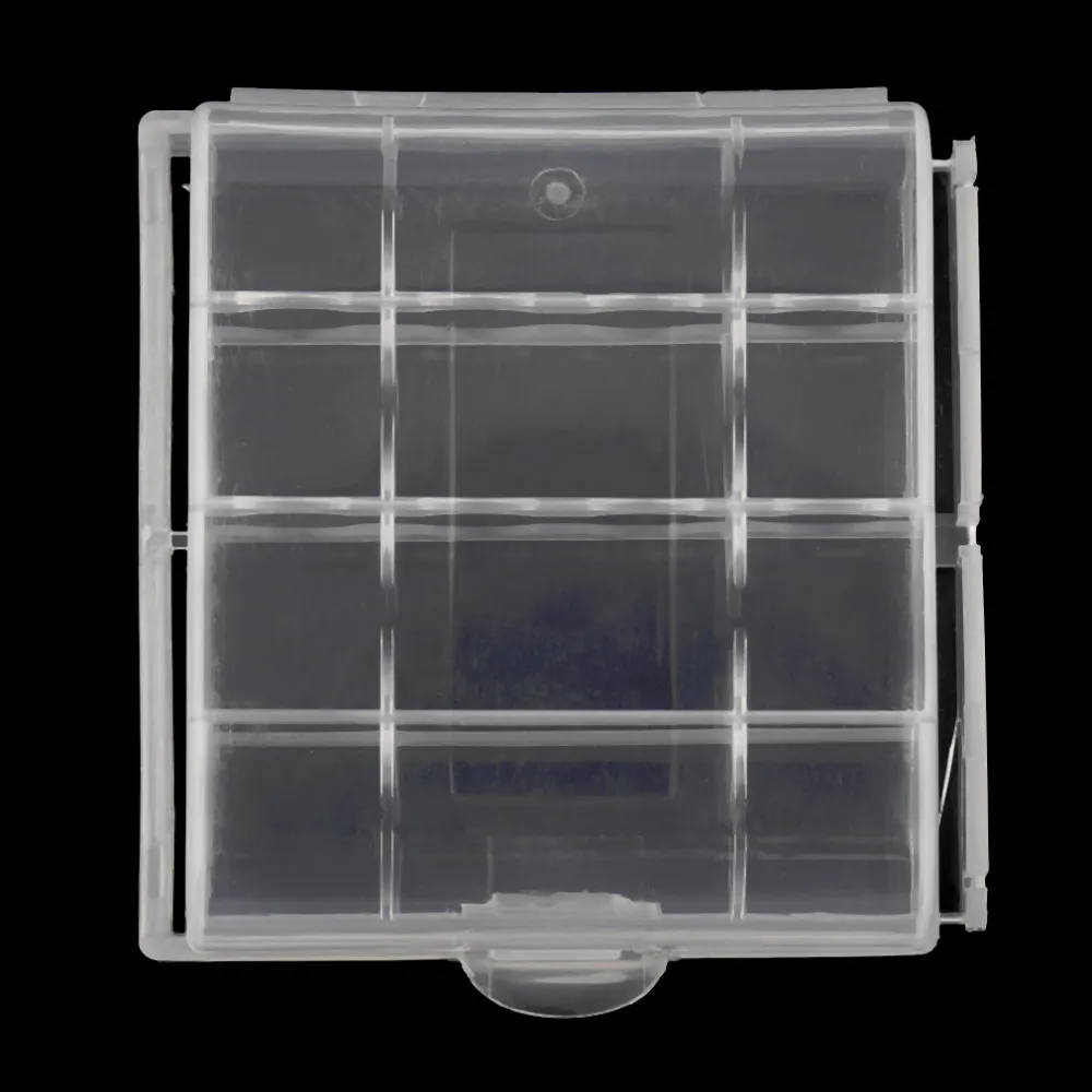Battery Case Holder Box LR6 LR3 AAA AA Rechargeable Battery Clear Case cover