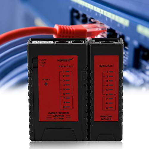NOYAFA NF-468 Professiol Ethernet Cable On-Off Tester RJ45 RJ11 RJ12 LAN Cable Telephone Line Tester Network Test Tools Check