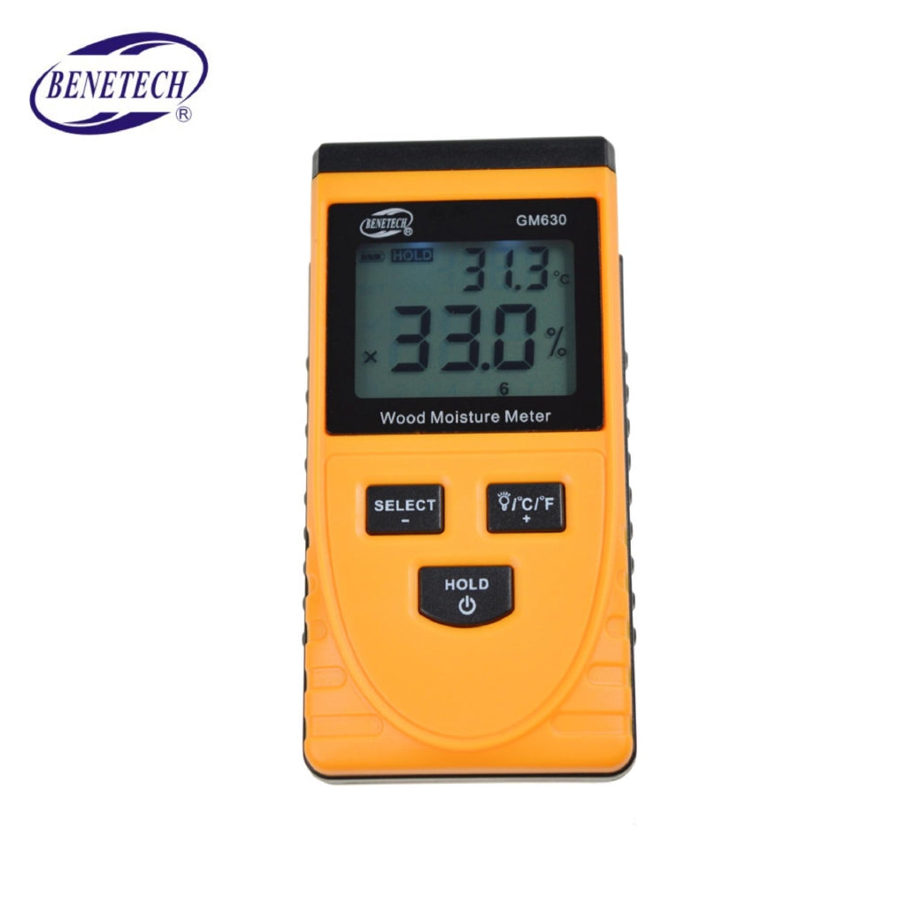 Benetech GM630 Inductive Wood Moisture Tester Digital LCD Display Induction Timber Moisture Temperature Tester