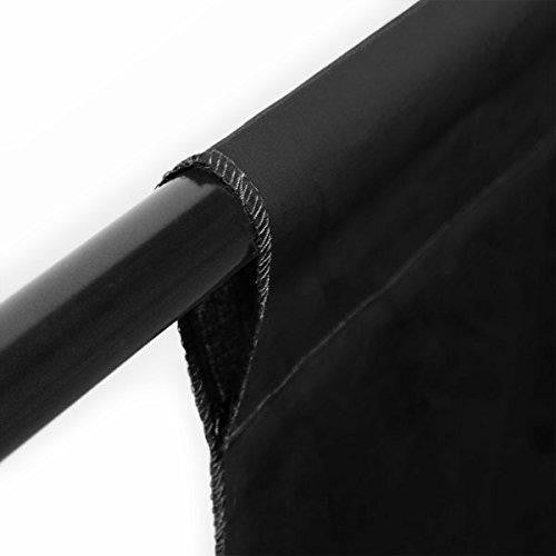 Pxel AA-ML3030B 300cm x 300cm Seamless Muslin Background Cloth Backdrop Black