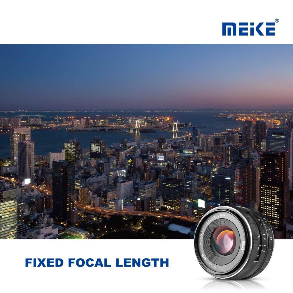 Meike MK-35mm 35mm F1.7 Large Aperture Manual Prime Fixed Lens (E-Mount) APS-C for Sony Digital Mirrorless Cameras