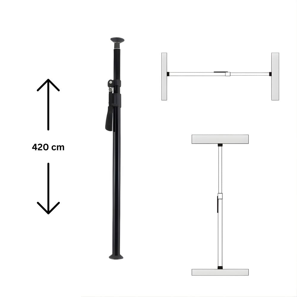 Dearkol Studio Telescopic Grip Auto Pole Set with Rubber Protective End Caps