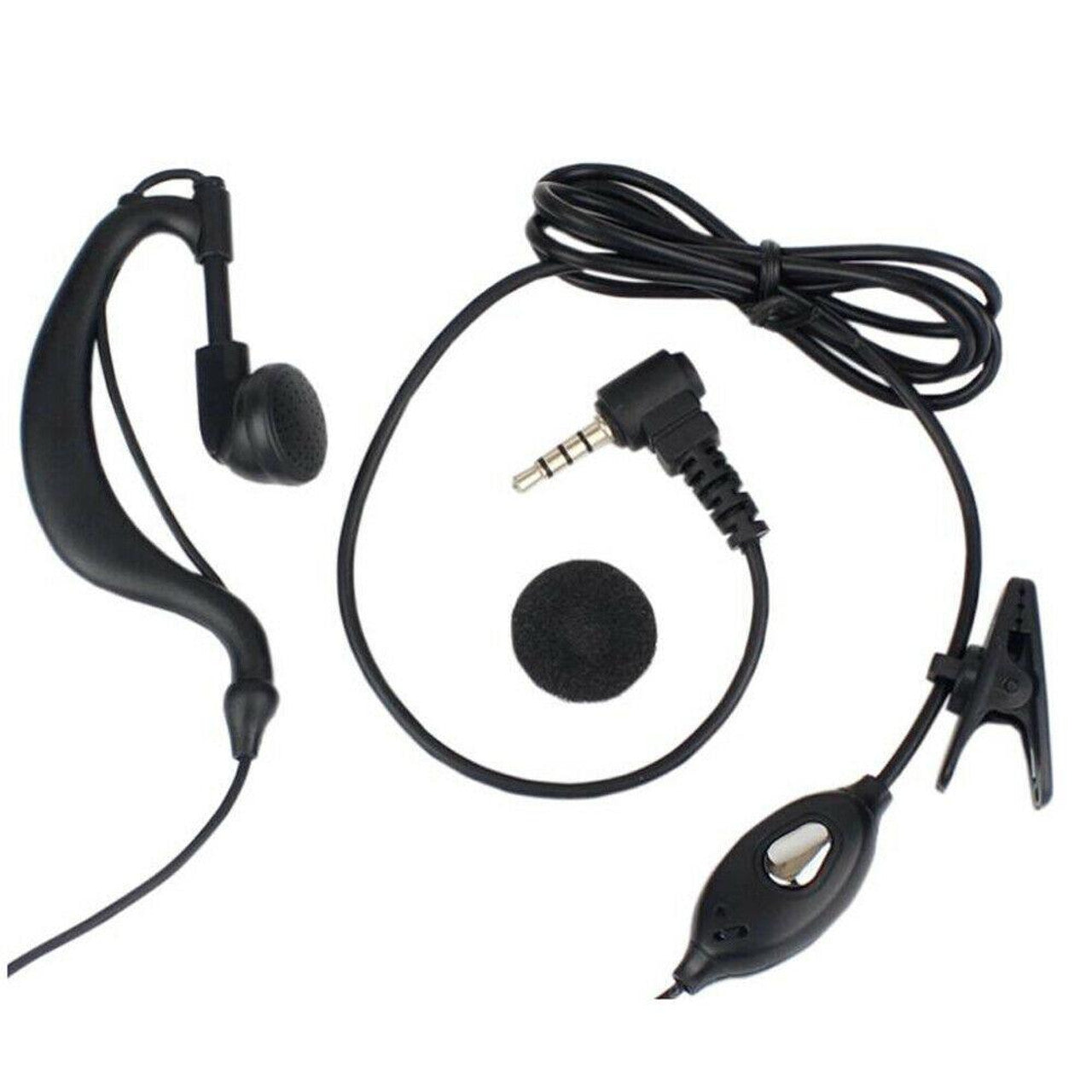 BaoFeng 2 Pin Radio Earpiece with Microphone, 108cm Cable Length for BF-888 series, BF-999, BF-5R series, BF-6R, BF-6RA, BF-UV82, Cignus series, TK-208, TK-3118, TK-2118, VEV-3288S, LT-6600, LT-6288, TG-K4AT, TG-45AT, TG-46AT, TG-42AT