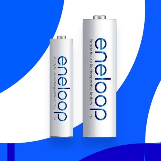 Panasonic Eneloop BK-4MCCE-2BT Rechargeable Battery AAA Pack of 2 (White) x3