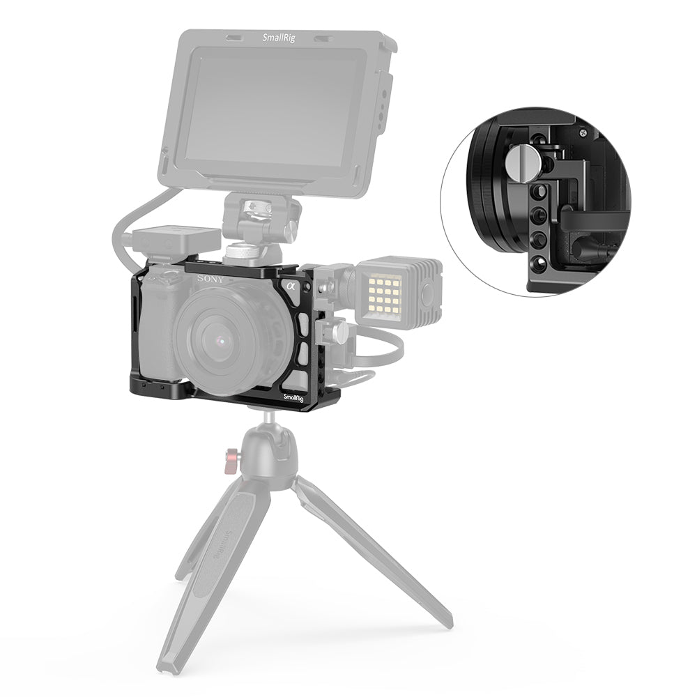 SmallRig Camera Cage with Anti-Twisting Design for Sony A6100 A6300 A6400 A6500 CCS2310B