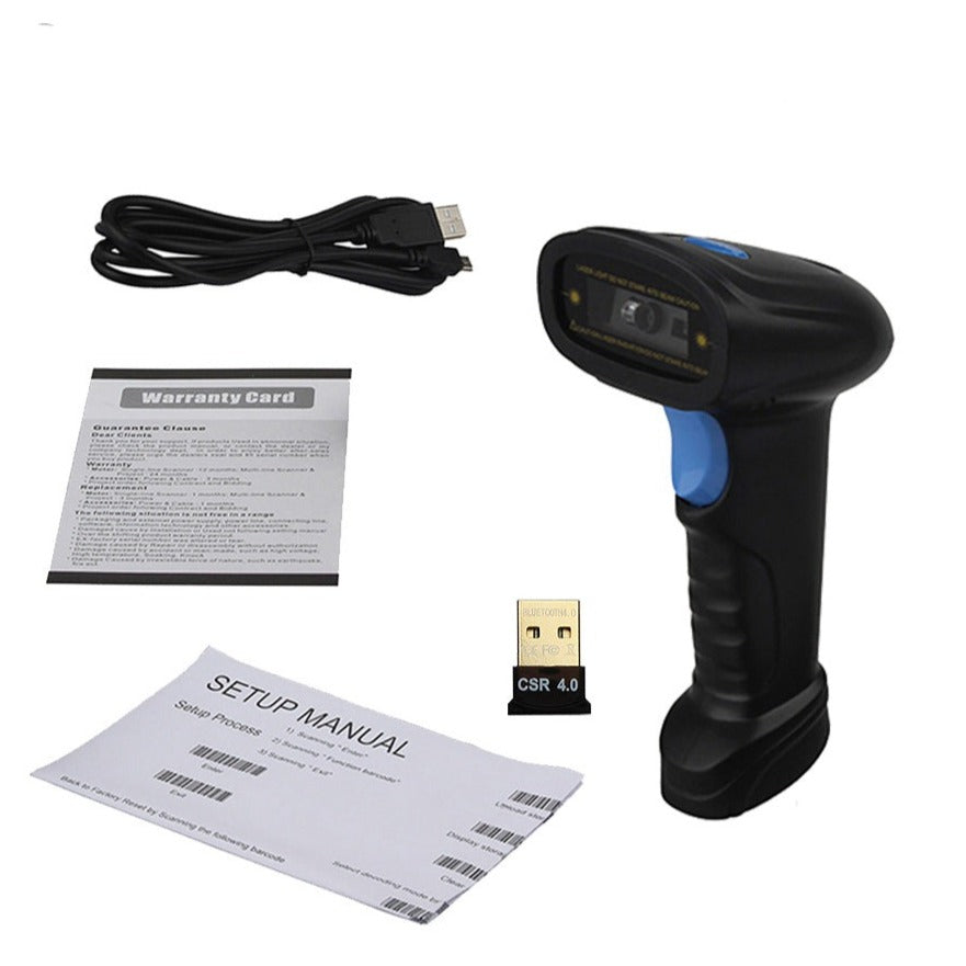 Logicowl OJ-BWM3 Portable Wireless 1D 2D QR Barcode Scanner Bluetooth for Supermarket, Drugstores and Convenience Stores