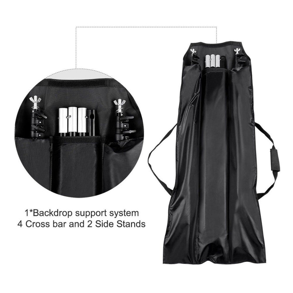 Pxel 6ft x 9ft Photography & Videography Studio Backdrop Stand Adjustable Background Support System