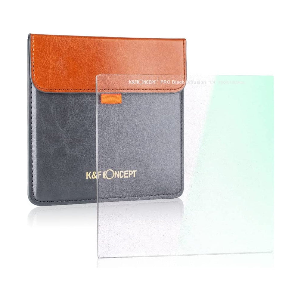 K&F Concept Nano-X Series 100x100mm Square Black Mist Effect Diffusion Lens Filter with Multi-Coated Optical Glass and Leather Carrying Case for Mirrorless and DSLR Camera Photography